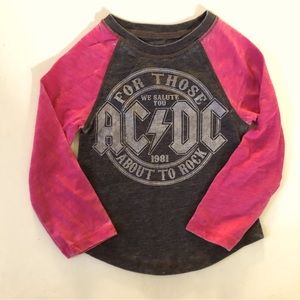 AC/DC Baby Baseball Tee Shirt